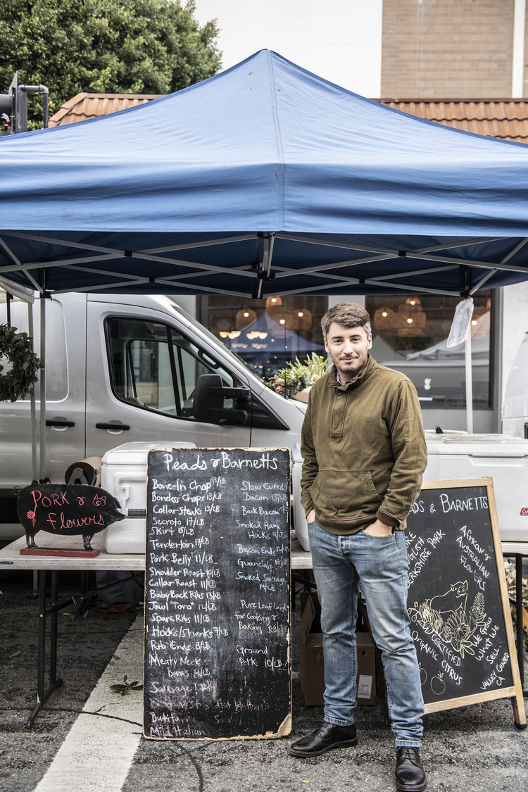 Local supplier at a market