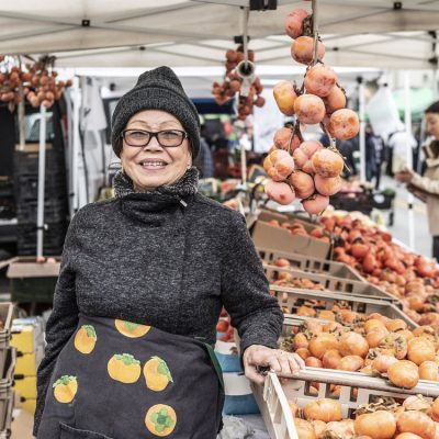 Local supplier at a market